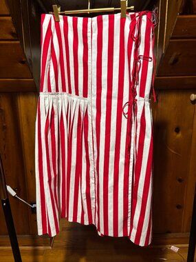 Zara Studio Large Red and White Strip Skirt (Scandi Vibe)
